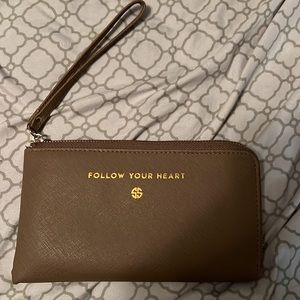 Simply southern taupe wristlet